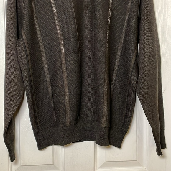 Barcelino Men’s Wool Mid Century Classic Gentlemen’s Brown Sweater Size Medium - Picture 5 of 9